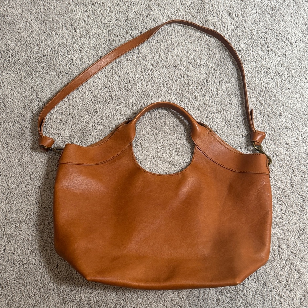 Madewell Tan Leather Shoulder Bag